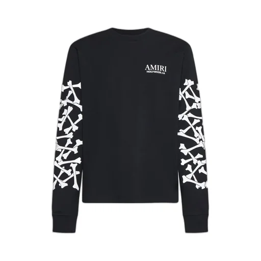 Bone Printed Crewneck T-Shirt