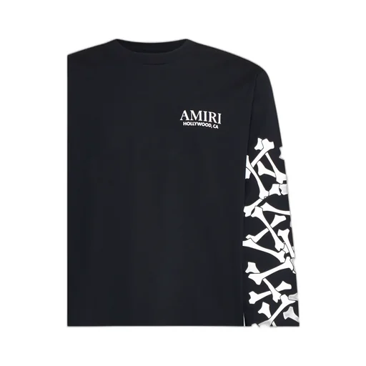 Bone Printed Crewneck T-Shirt