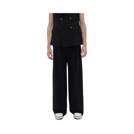 Logo Patch Tapered Leg Trousers