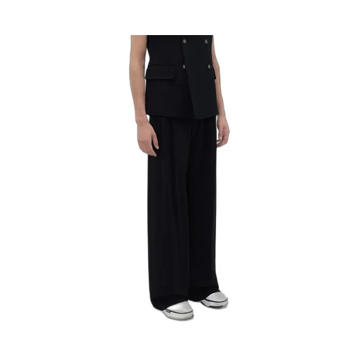 Logo Patch Tapered Leg Trousers