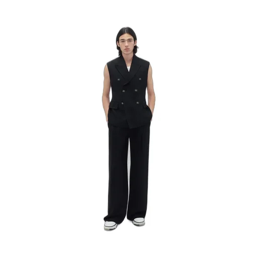 Logo Patch Tapered Leg Trousers