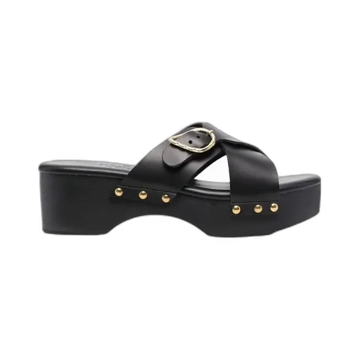 Logo Buckle Sandals
