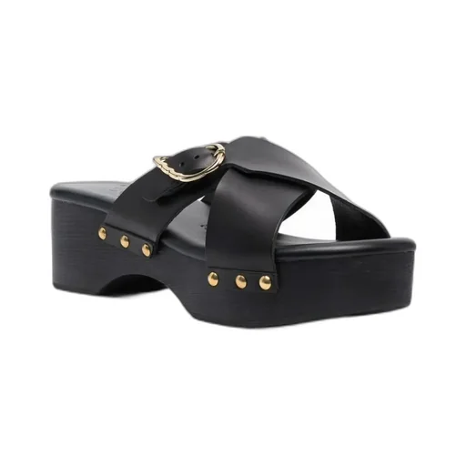 Logo Buckle Sandals