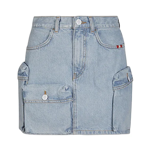Belt-Loop Denim Skirt