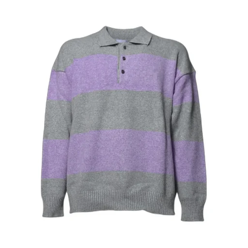 Striped Polo Sweater