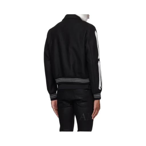 Logo Embroidered Bone Jacket