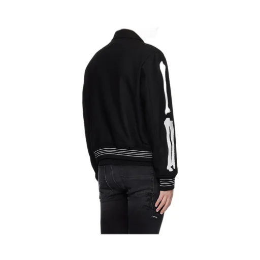 Logo Embroidered Bone Jacket