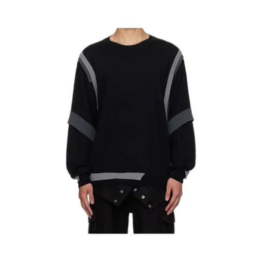 Multi-Layered Crew Neck Sweater