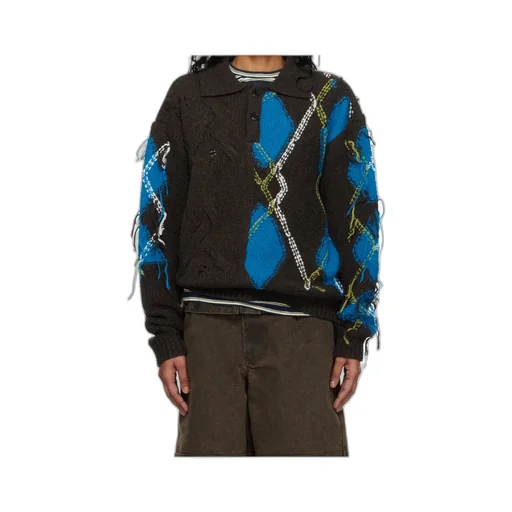 Argyle Fisherman Sweater