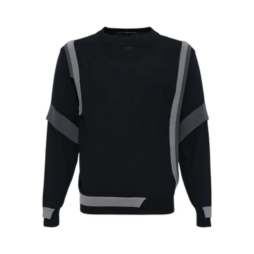 Multi-Layered Crew Neck Sweater