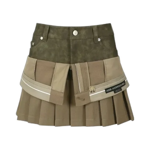 Inside Out Pleats Mini Skirt
