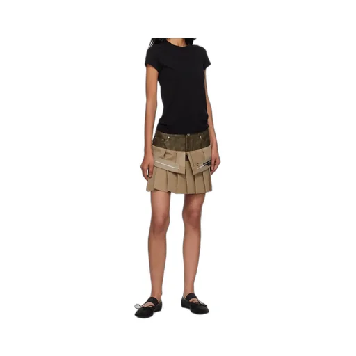 Inside Out Pleats Mini Skirt