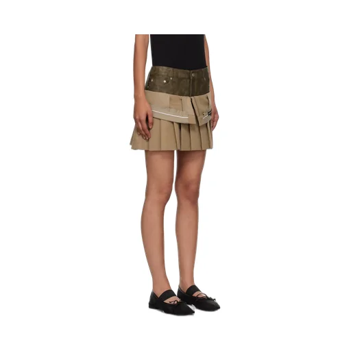 Inside Out Pleats Mini Skirt