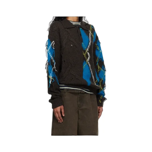 Argyle Fisherman Sweater