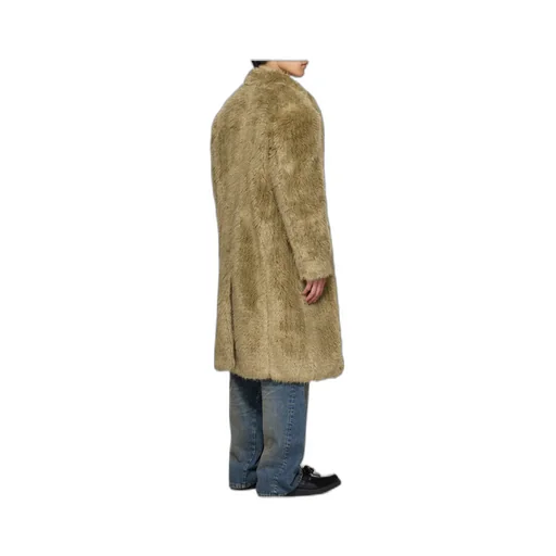Fields Buttons Faux Fur Coat