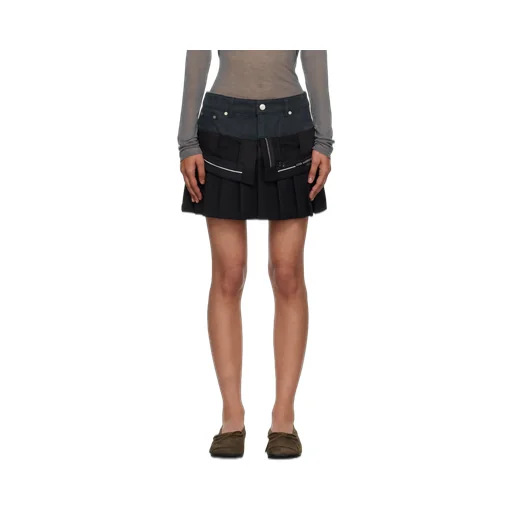 Inside Out Pleats Mini Skirt