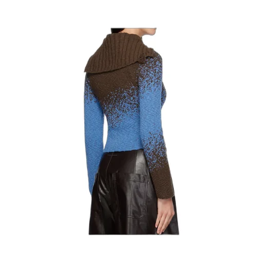 Flow Jacquard Cropped Cardigan