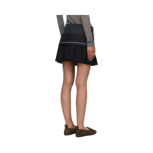 Inside Out Pleats Mini Skirt