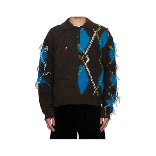 Argyle Fisherman Sweater