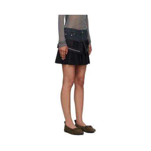 Inside Out Pleats Mini Skirt