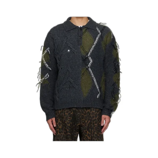 Argyle Fisherman Sweater