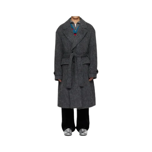 Mattia Shaggy Wool Robe Coat