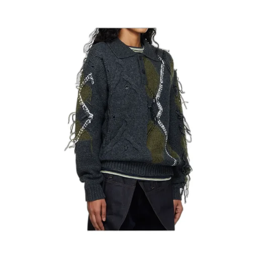 Argyle Fisherman Sweater