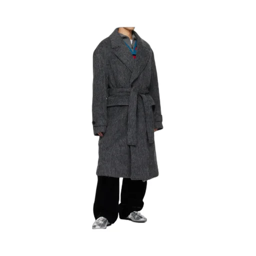 Mattia Shaggy Wool Robe Coat