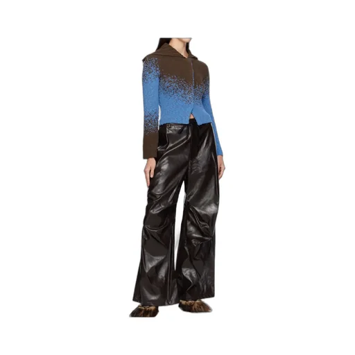 Flow Jacquard Cropped Cardigan