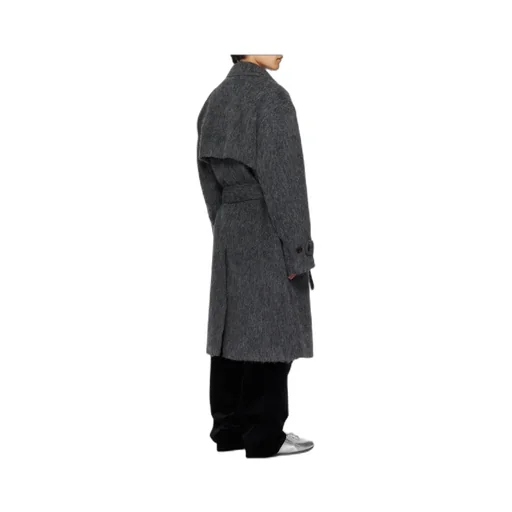 Mattia Shaggy Wool Robe Coat