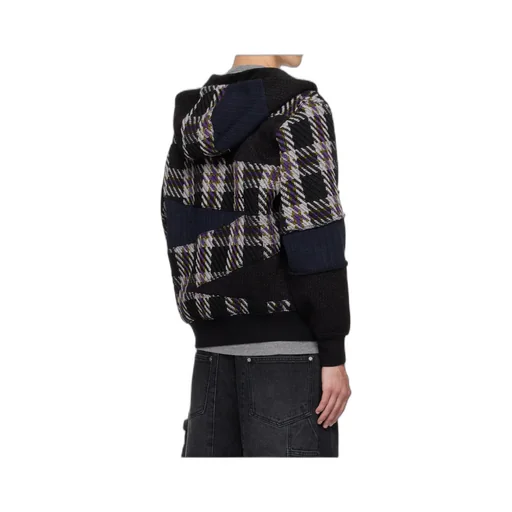 Patchwork Zip-Up Hoodie