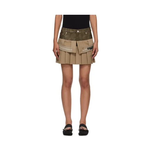 Inside Out Pleats Mini Skirt