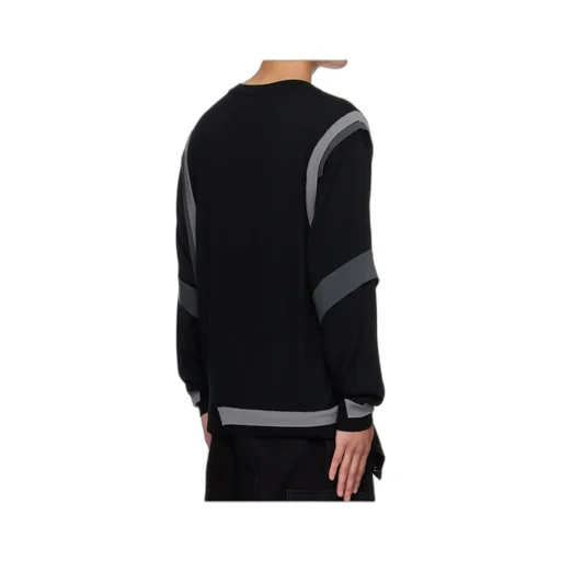 Multi-Layered Crew Neck Sweater