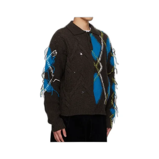 Argyle Fisherman Sweater