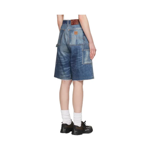 Cotton Denim Shorts