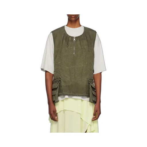 Wax-Coated Padded Vest