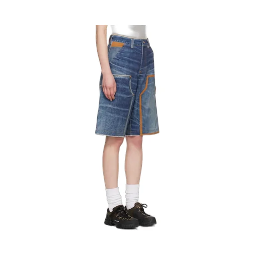 Cotton Denim Shorts