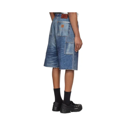 Cotton Denim Shorts