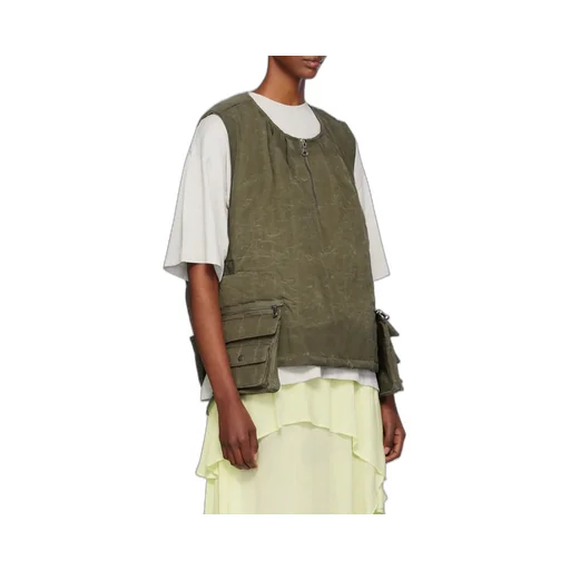 Wax-Coated Padded Vest