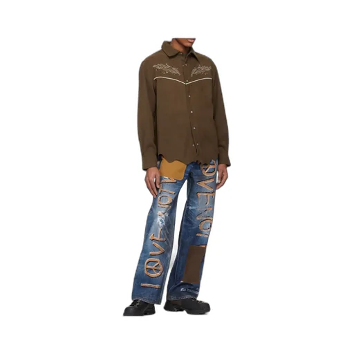 Embroidered Yoke Shirt