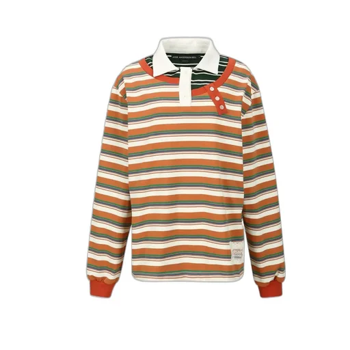 Piqué Inserted Long Sleeve Polo