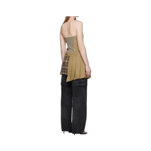 Double Pleats Trench Dress
