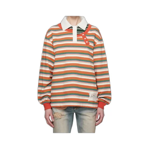 Piqué Inserted Long Sleeve Polo