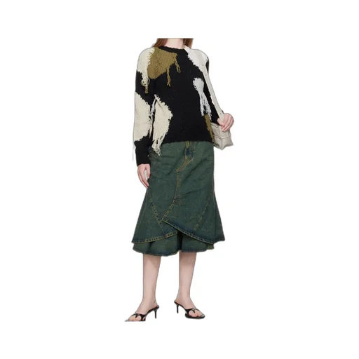 Sylvia Abstract Patchwork Sweater