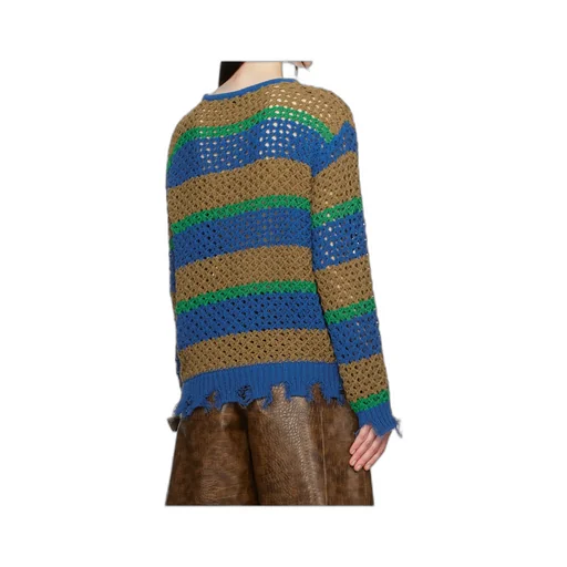 Damaged Stripe Sweater