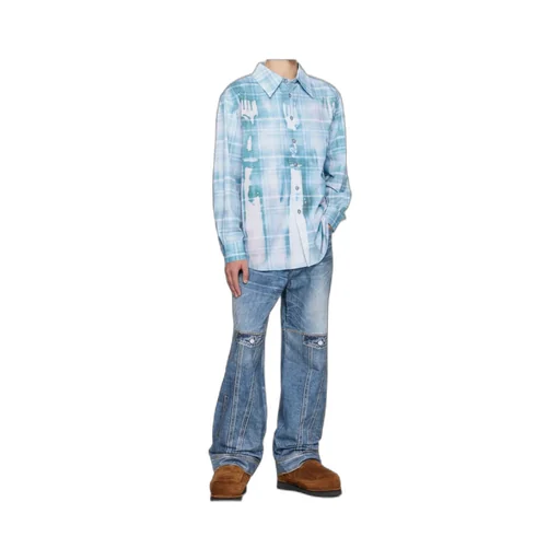 Trompe L'oeil Printed Check Shirt