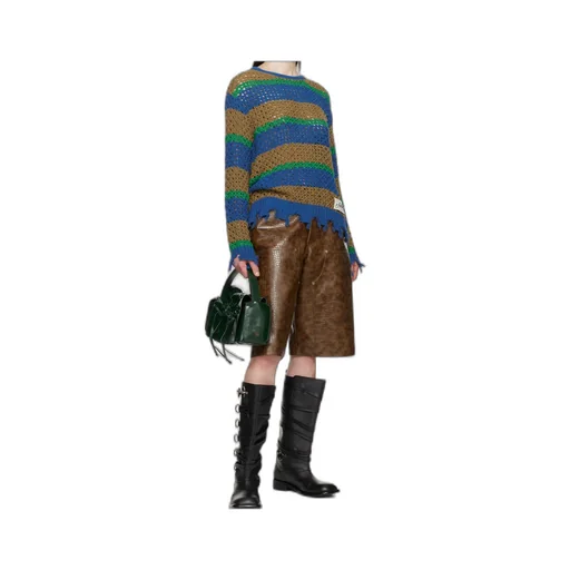 Damaged Stripe Sweater