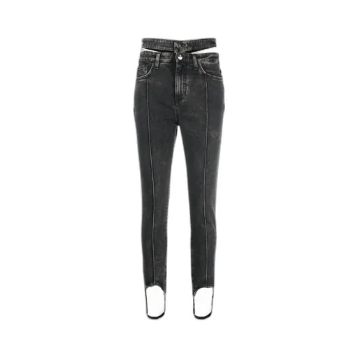 Double Waistband Skinny Jeans