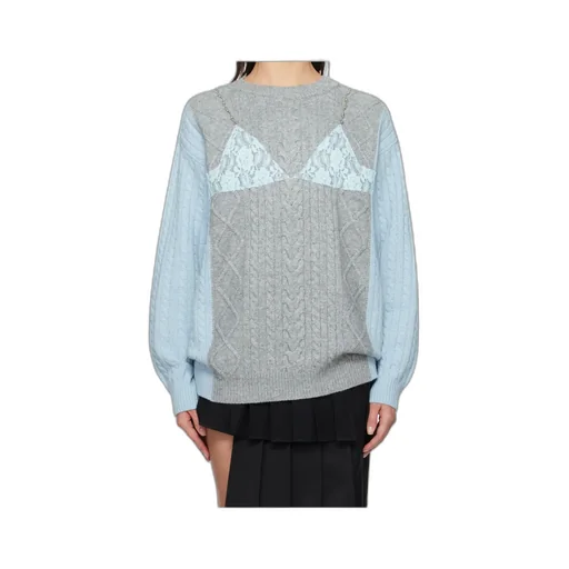 Long-Sleeved Wool Cashmere Sweater