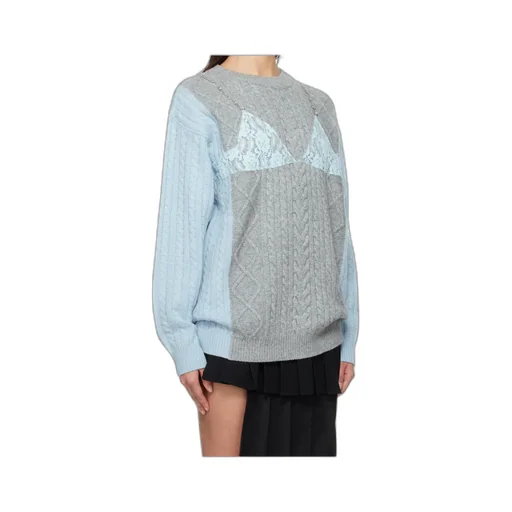 Long-Sleeved Wool Cashmere Sweater